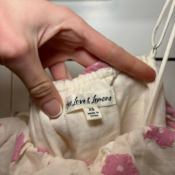 For Love & Lemons Olea Mini Dress in Pink - Picture 8 of 8